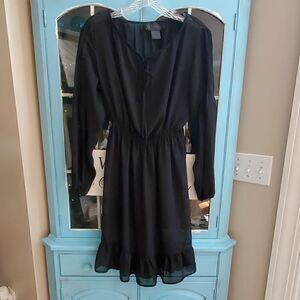 Kardashian Kollection shear black dress